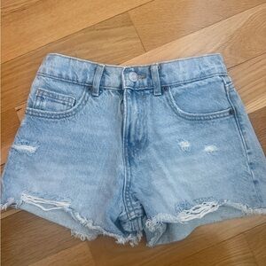 Light Blue Distressed ZARA  Denim GIRLS  Shorts